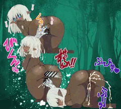 褐色エルフとアナルえっち