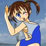 水着ミケちゃん
