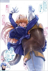 I字開脚する格闘娘