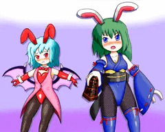 和ニー映姫様とバニーお嬢様