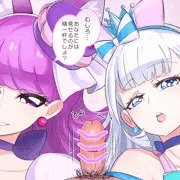 ネコキュアふたりに弄ばれる手コキ