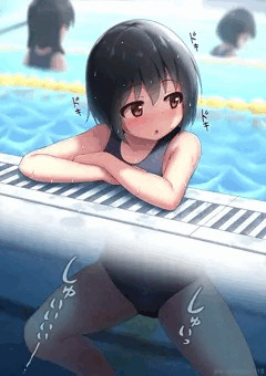 【毎週おしっ娘29】プールの時間にこっそりと…
