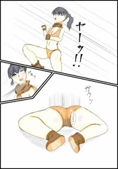 ワンパンされる女格闘家