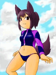 犬耳ラッシュガード