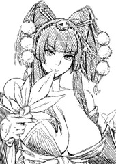 女天狗らくがき