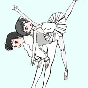 背中でグラン・ジュテ