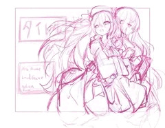 メメリスちゃんRPG　タイトル画面ラフ2種類