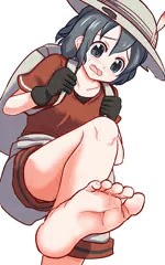 かばんちゃんに足で踏んでもらう