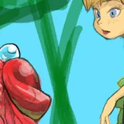 Tink with mushroom