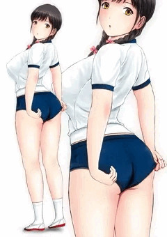 ブルマでやられちゃう三つ編み少女
