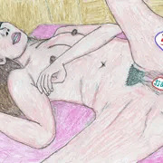 中出し精子垂れ（ちんぽとおめこ修正済）