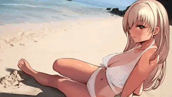 水着女子習作