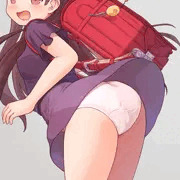 お行儀良さそうな子の風パンチラ