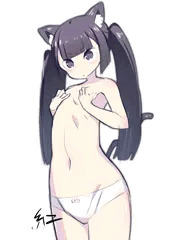 小さいのを気にする猫ちゃん