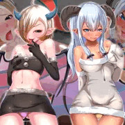 クリスマス記念の悪魔ちゃん二人