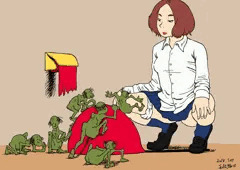屈むときは注意しろ！