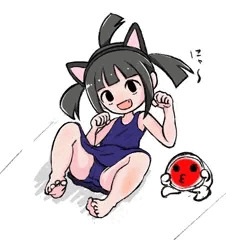 今月描いた太鼓の達人はなちゃん