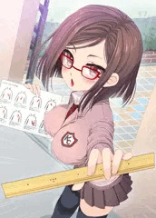 心のチンポジ委員長（キツめの美人JK眼鏡っ娘）