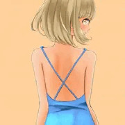 褐色ショートボブ