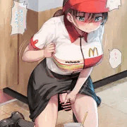詫びマックシェイクをオーダーされたふたなりちゃん