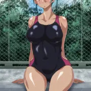 日焼け跡が可愛い巨乳後輩