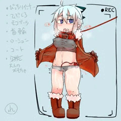 #裸のうちの子にフォロワーさんから言われたものを足してく