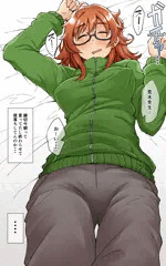 原稿あけに寝落ちした荒木先生にいたずらするらくがき