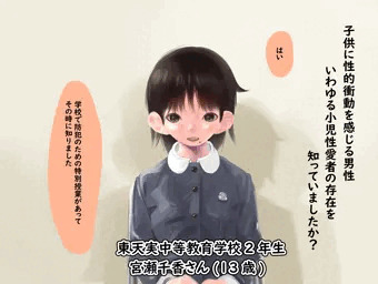 ロリにロリコンを否定されるだけの絵
