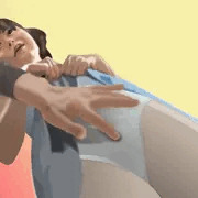 スカート付きレオタード少女