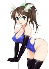 水着透け乳首