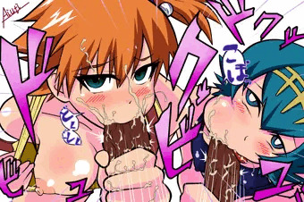 カスミ＆スイレンのゼンリョクフェラ抜き