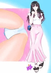 マーメイドスカート流行ってた時に描いた