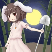 因幡てゐとチルノ