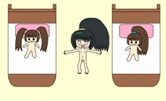 お人形とおねんねごっこ