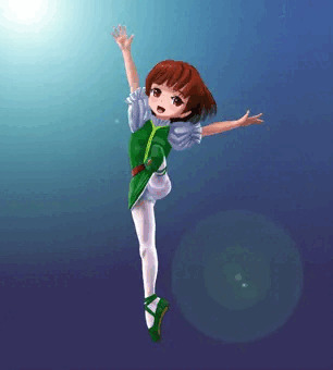 飛翔する少女