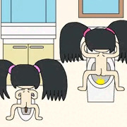 後ろ向きトイレ