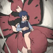 女王蛾と男の子