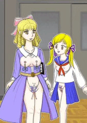 女子中学生と先生とのなかよしイラスト