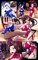 【リョナ】バニー舞に腹蹴りリョナ