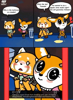 Retsuko Pissing