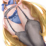 ガーターとランジェリーのおねえさん
