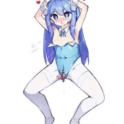 ガニ股催眠スカスカバニーわてり