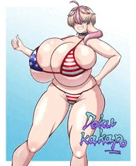 星咲アロマ星条旗ビキニ