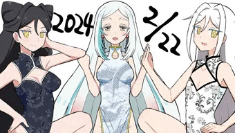 チャイナドレスのソルル・ルルナ・リューメ