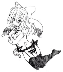裸の推しキャラにフォロワーさんから言われたものを足してく