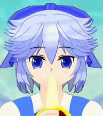 チルノにバナナ食べさせてみた・・・・