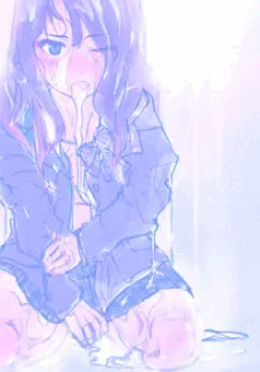 制服をベタベタにする