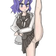 セーラー服娘足上げ絵