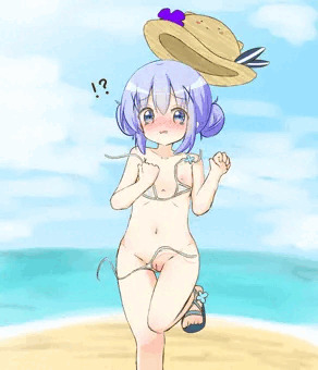 【差分】水着が脱げちゃったチノちゃん