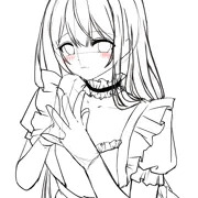 恥ずかしがるメイドさん